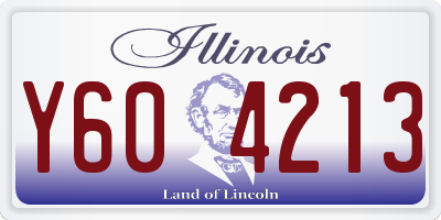 IL license plate Y604213