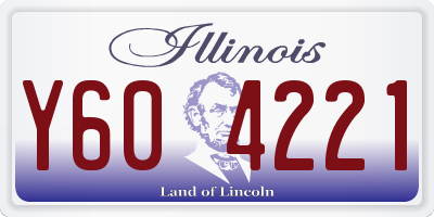 IL license plate Y604221