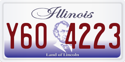 IL license plate Y604223