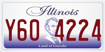 IL license plate Y604224