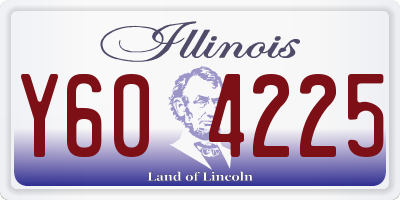 IL license plate Y604225