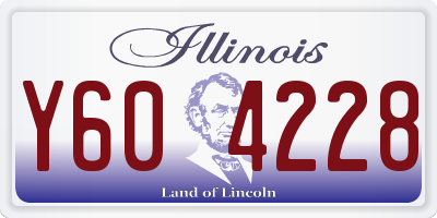 IL license plate Y604228