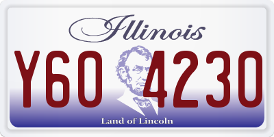 IL license plate Y604230