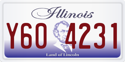 IL license plate Y604231