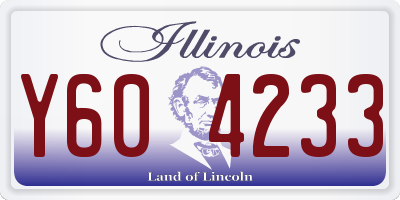 IL license plate Y604233