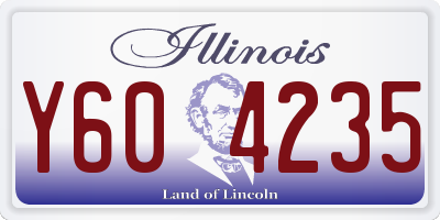 IL license plate Y604235