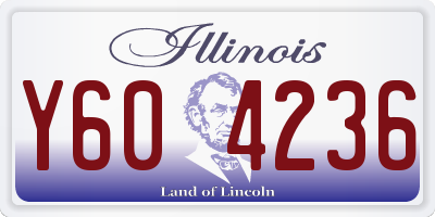 IL license plate Y604236