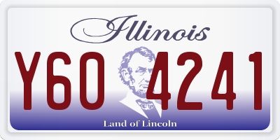 IL license plate Y604241