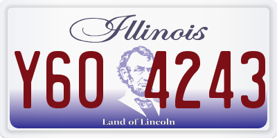 IL license plate Y604243