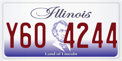 IL license plate Y604244