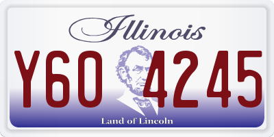 IL license plate Y604245