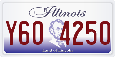 IL license plate Y604250
