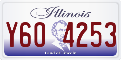 IL license plate Y604253