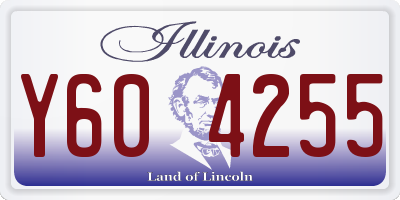 IL license plate Y604255