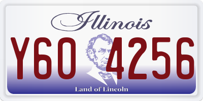IL license plate Y604256