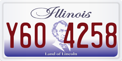 IL license plate Y604258
