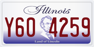 IL license plate Y604259