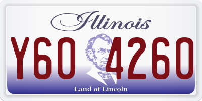IL license plate Y604260