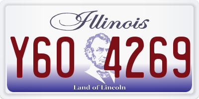 IL license plate Y604269