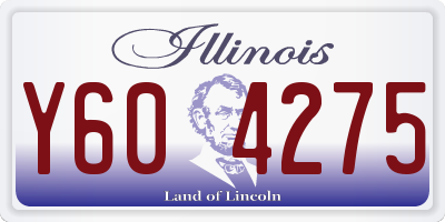 IL license plate Y604275