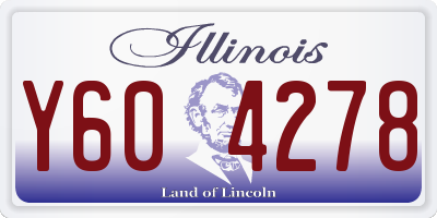 IL license plate Y604278