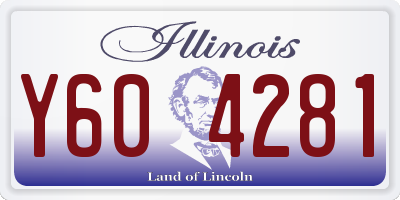 IL license plate Y604281