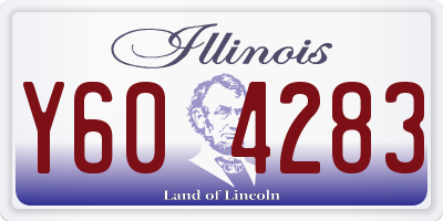IL license plate Y604283