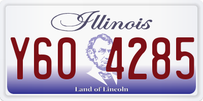 IL license plate Y604285