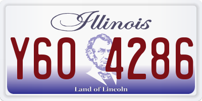 IL license plate Y604286