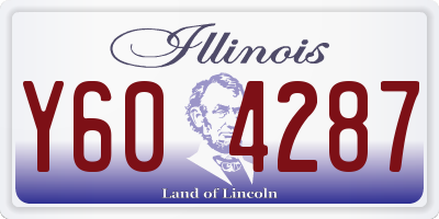 IL license plate Y604287