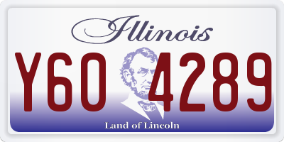 IL license plate Y604289