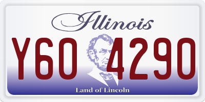 IL license plate Y604290
