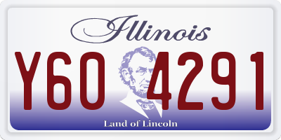IL license plate Y604291