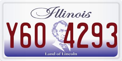 IL license plate Y604293
