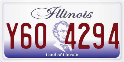 IL license plate Y604294