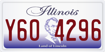 IL license plate Y604296
