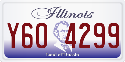IL license plate Y604299
