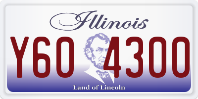 IL license plate Y604300