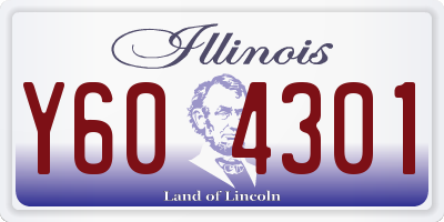 IL license plate Y604301