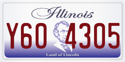 IL license plate Y604305
