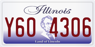 IL license plate Y604306
