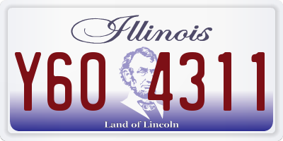 IL license plate Y604311