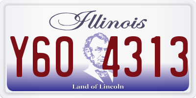 IL license plate Y604313