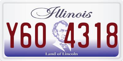 IL license plate Y604318