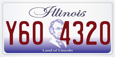 IL license plate Y604320