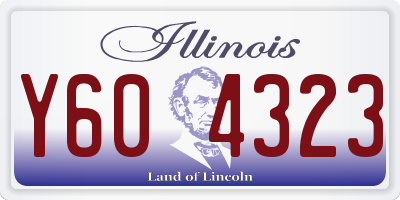 IL license plate Y604323