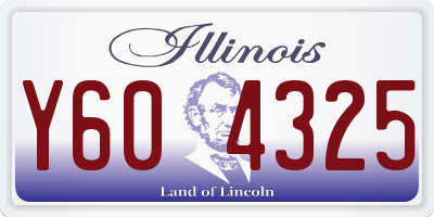 IL license plate Y604325