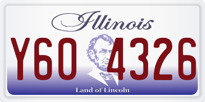 IL license plate Y604326