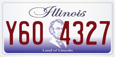 IL license plate Y604327