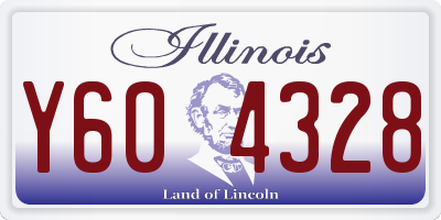 IL license plate Y604328